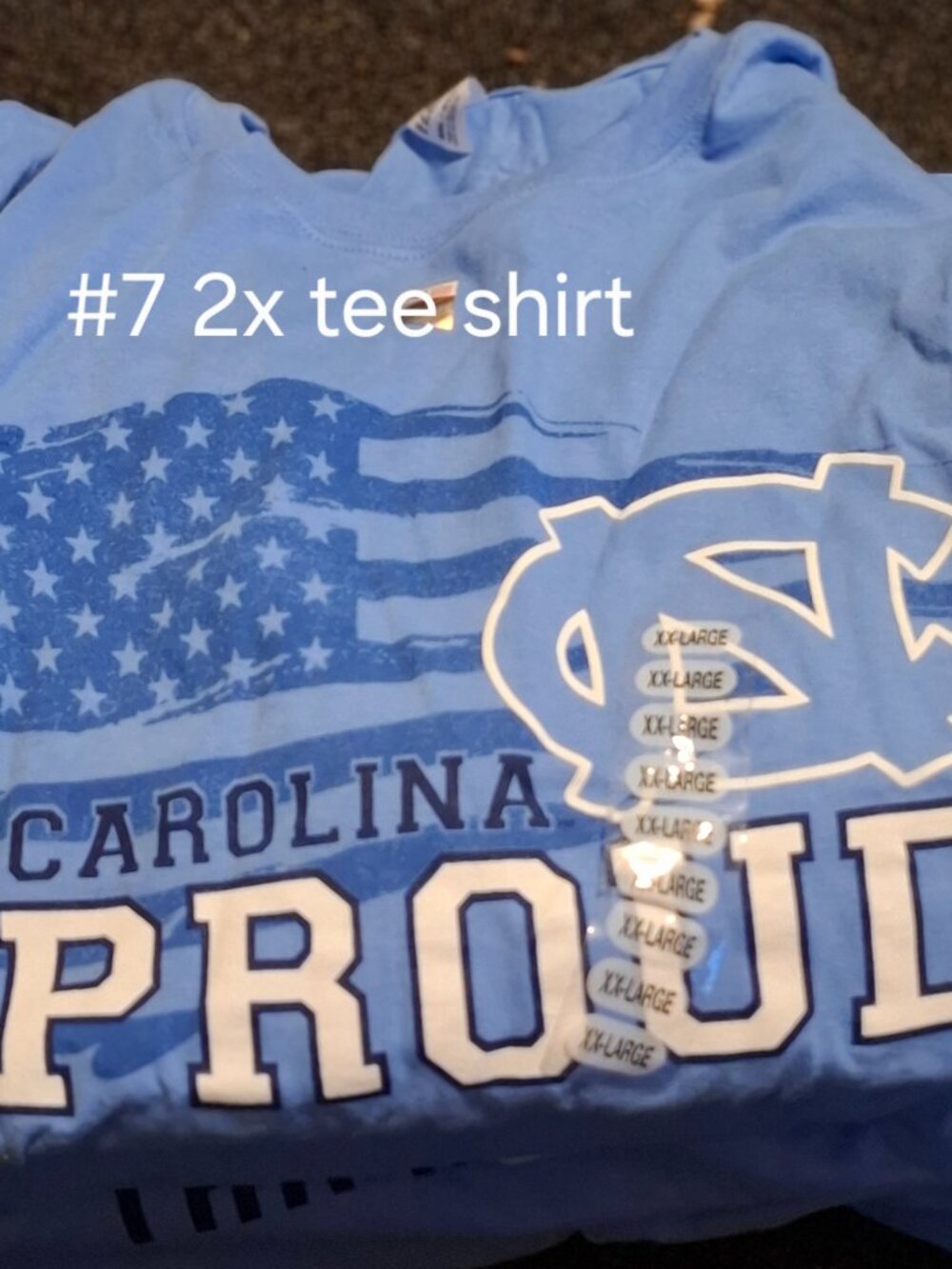 NC Proud flag tee shirt